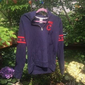 1/4 ZIP PINK Cleveland Indians Pull Over